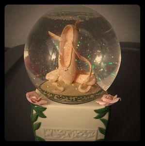 Ballerina shoes snow globe by qwinkle